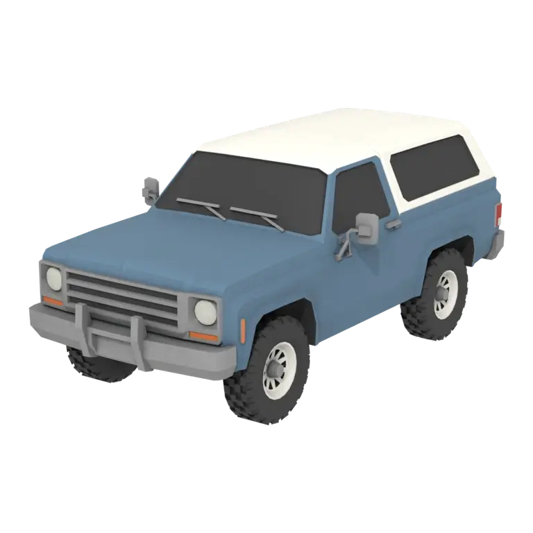 The Trail Burner blue SUV game model
