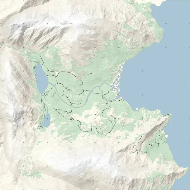 Emerald Lake original terrain map without collectible pins