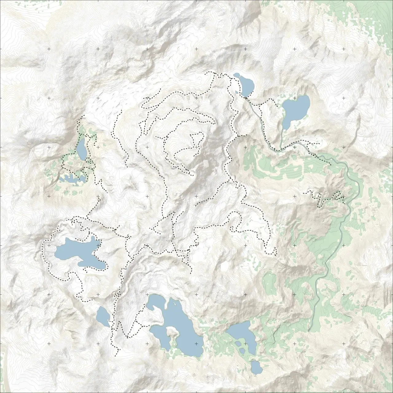 Asgard Mountain terrain map